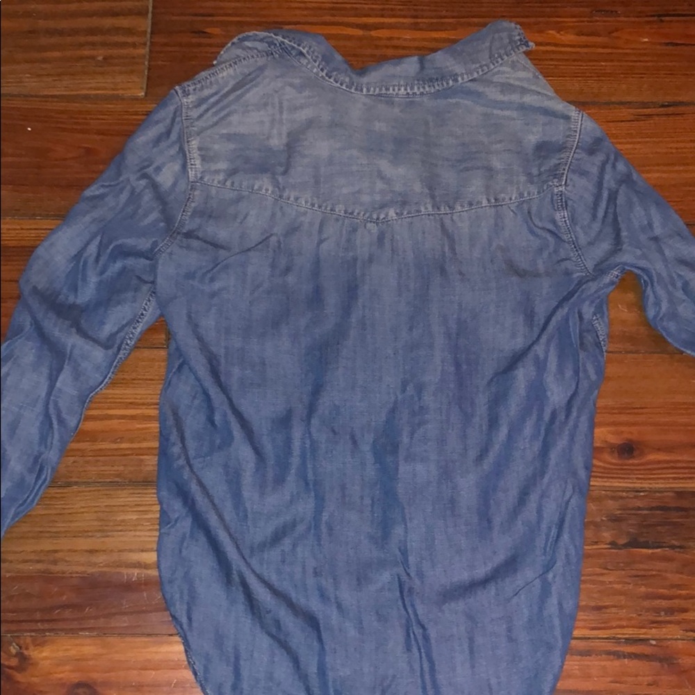 American Eagle Outfitters faux denim top sz small - Picture 5 of 5